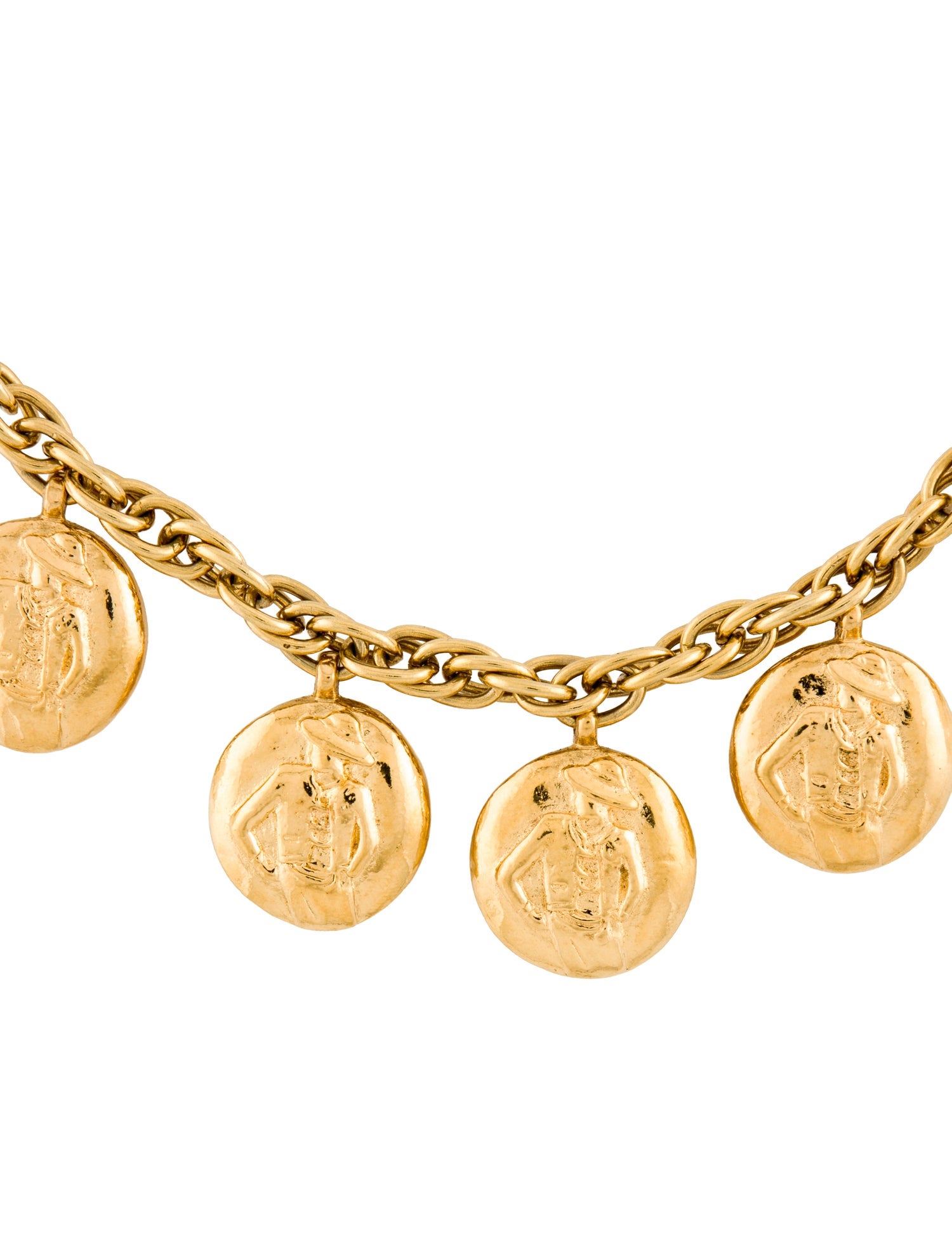 Chanel Vintage Mademoiselle Charm Collar Necklace